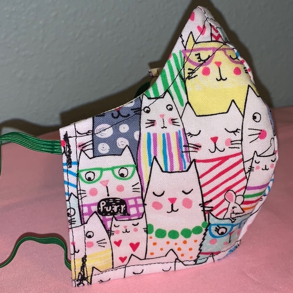 Cats Adult Face Mask - Picture 2 of 7